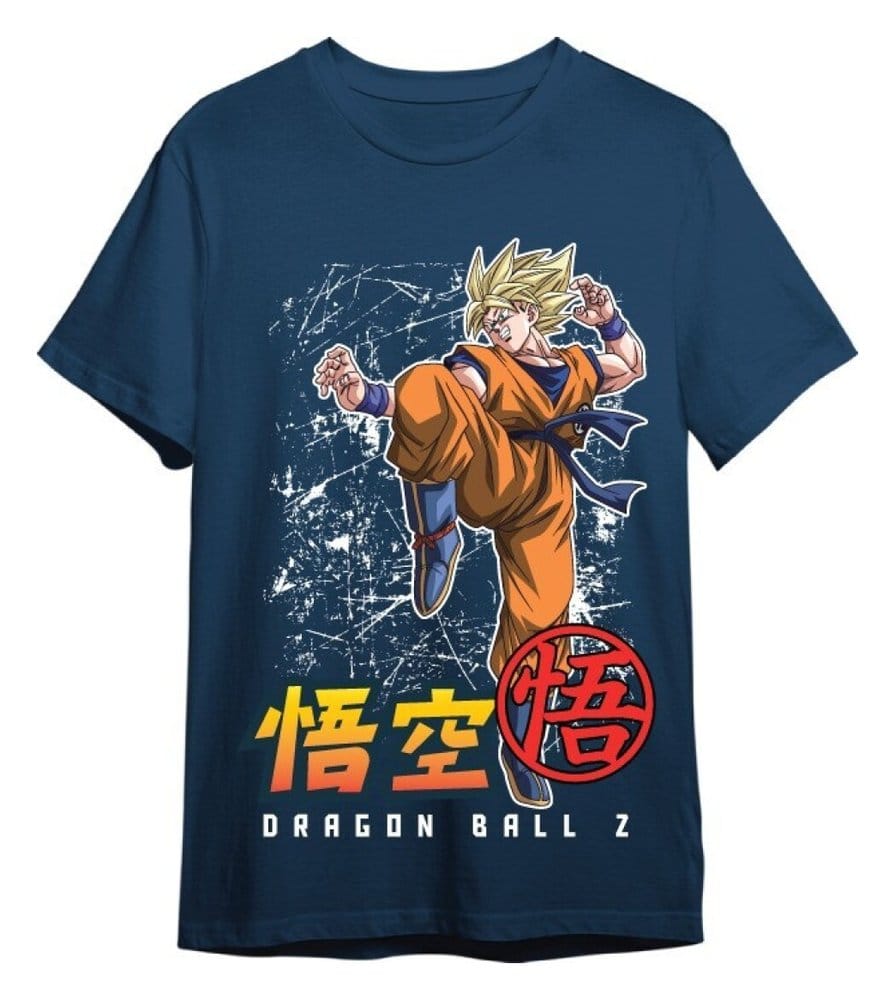 Dragon Ball Z T-Shirt Goku Super Saiyan Denim Size M