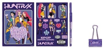 KPop Demon Hunters Transparent Pencil Case Set Hunter/X