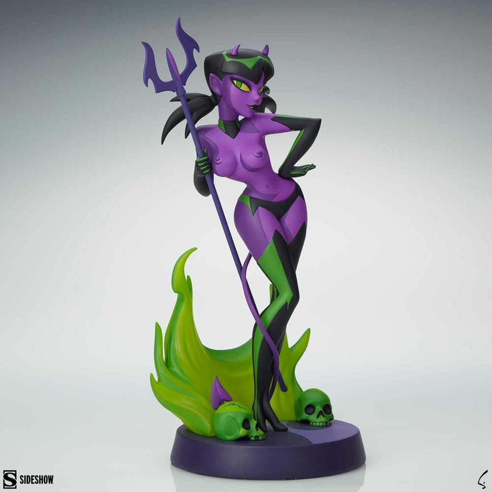 Original Artist Series Statue Devil Girl (Purple and Green Variant) 30 cm