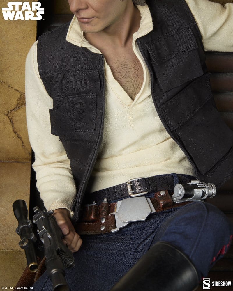 Star Wars Episode IV Mixed Media Premium Format Figure Han Solo: Sorry About the Mess 32 cm