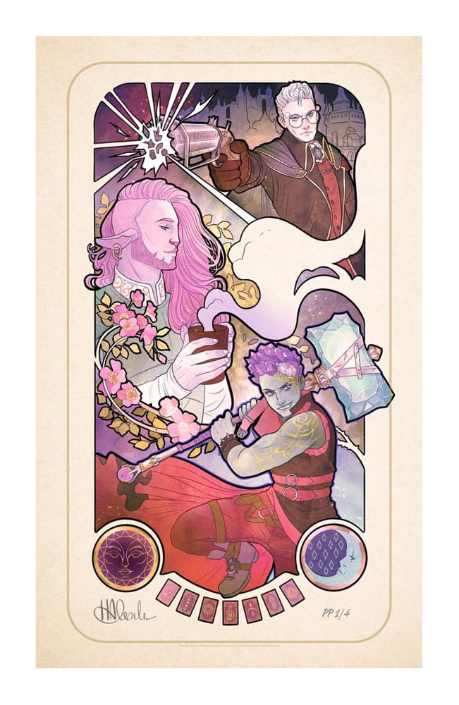 Critical Role Art Print Taliesin Jaffe: 10th Anniversary Art Nouveau Illustrations 46 x 28 cm - unframed
