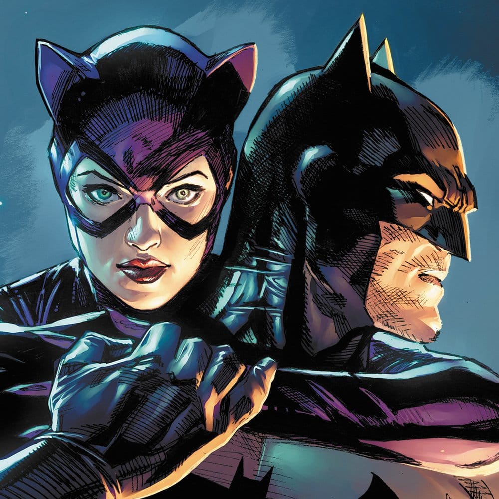 DC Comics Art Print Batman & Catwoman 61 x 41 cm - unframed