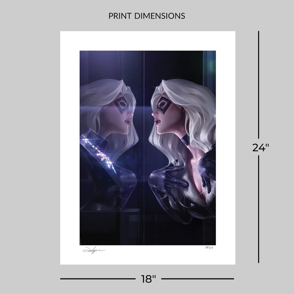 Marvel Fine Art Print Black Cat 46 x 61 cm - unframed