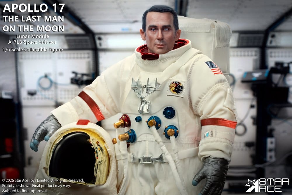 NASA Apollo 17 Action Figure 1/6 The Last Man on the Moon 30 cm