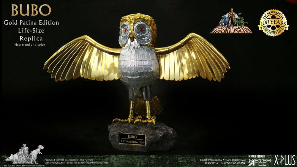 Clash of the Titans Statue Ray Harryhausen's Bubo Gold Patina Edition Normal Ver. 34 cm