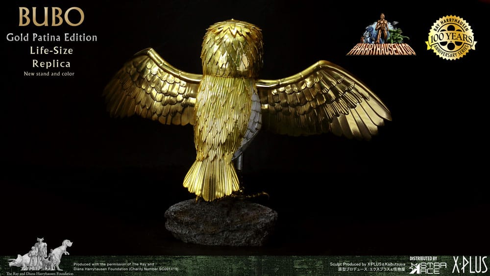 Clash of the Titans Statue Ray Harryhausen's Bubo Gold Patina Edition Deluxe Ver. 34 cm