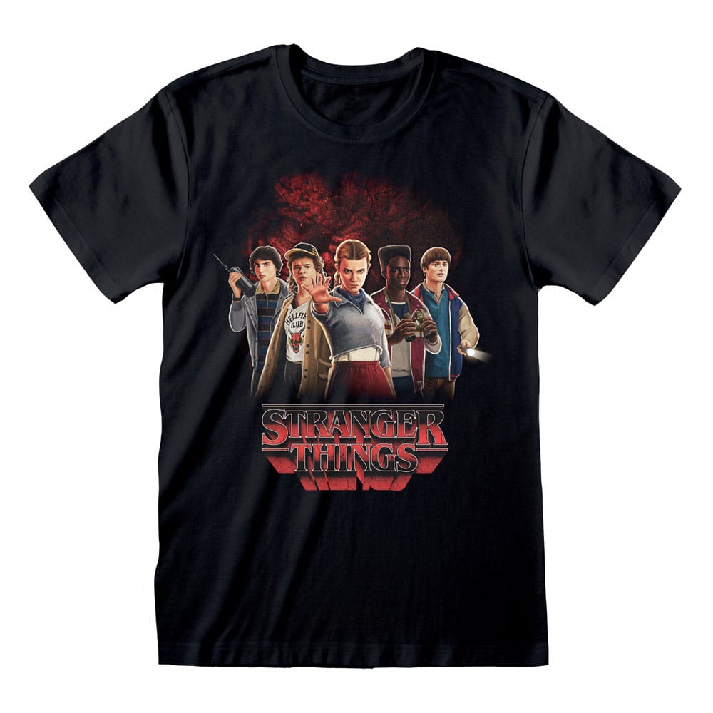 Stranger Things T-Shirt Group with Vecna behind Size M