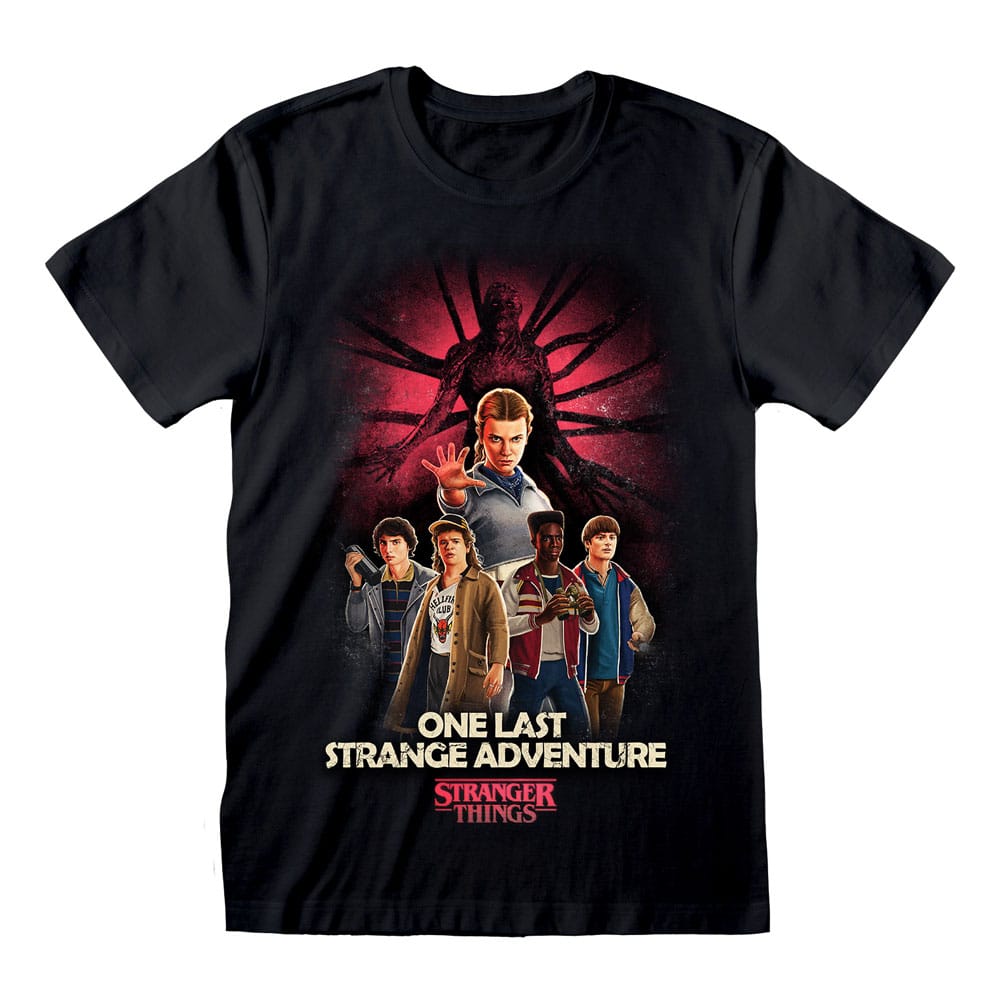 Stranger Things T-Shirt Group Artwork One Last Strange Adventure Colour Size S