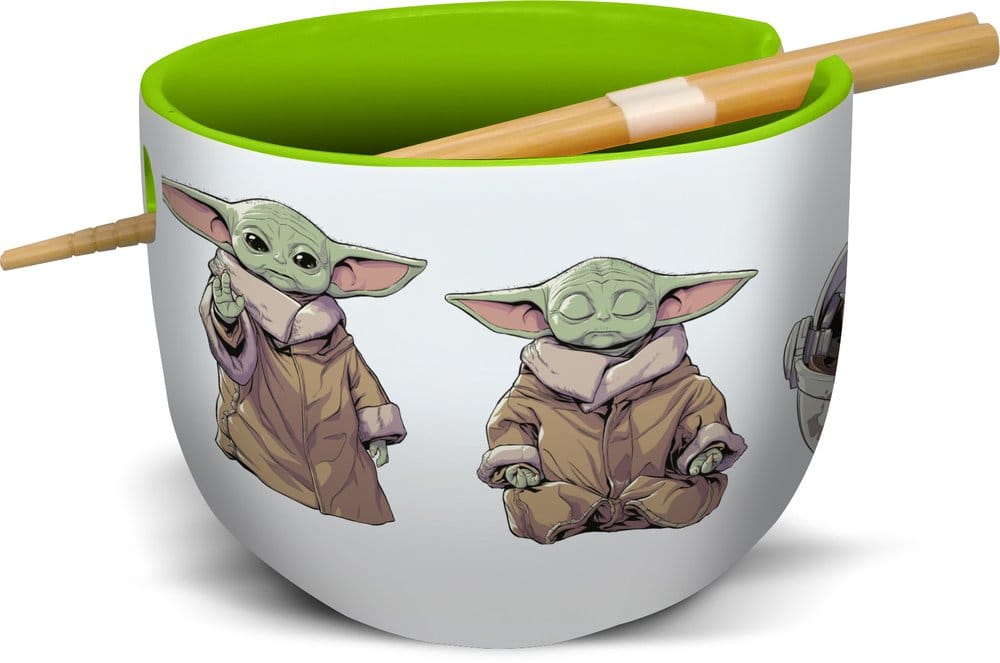 Star Wars: The Mandalorian Ramen Bowl with Chopsticks Grogu
