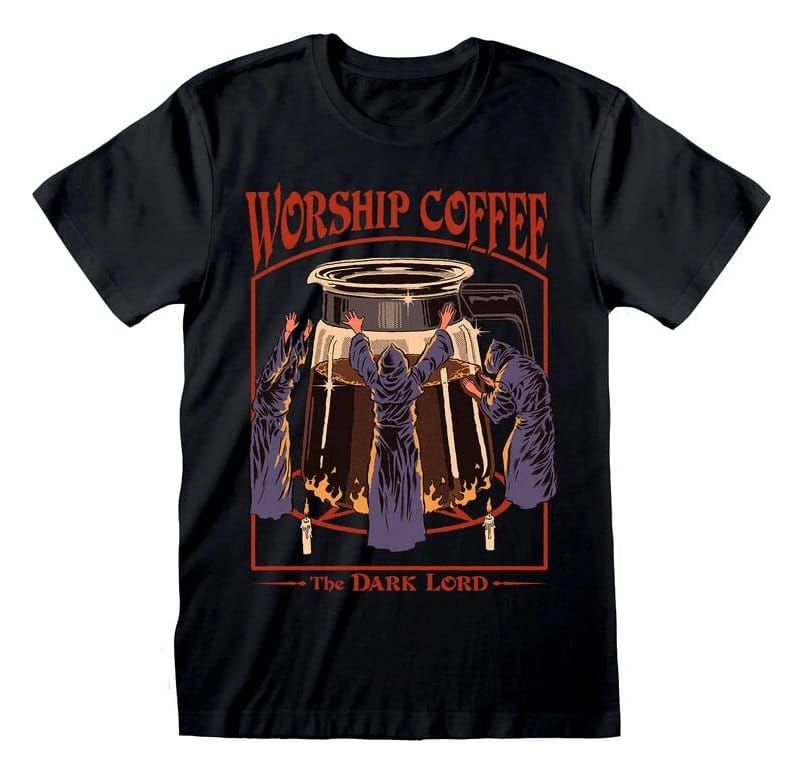 Steven Rhodes T-Shirt Worship Coffee Size L