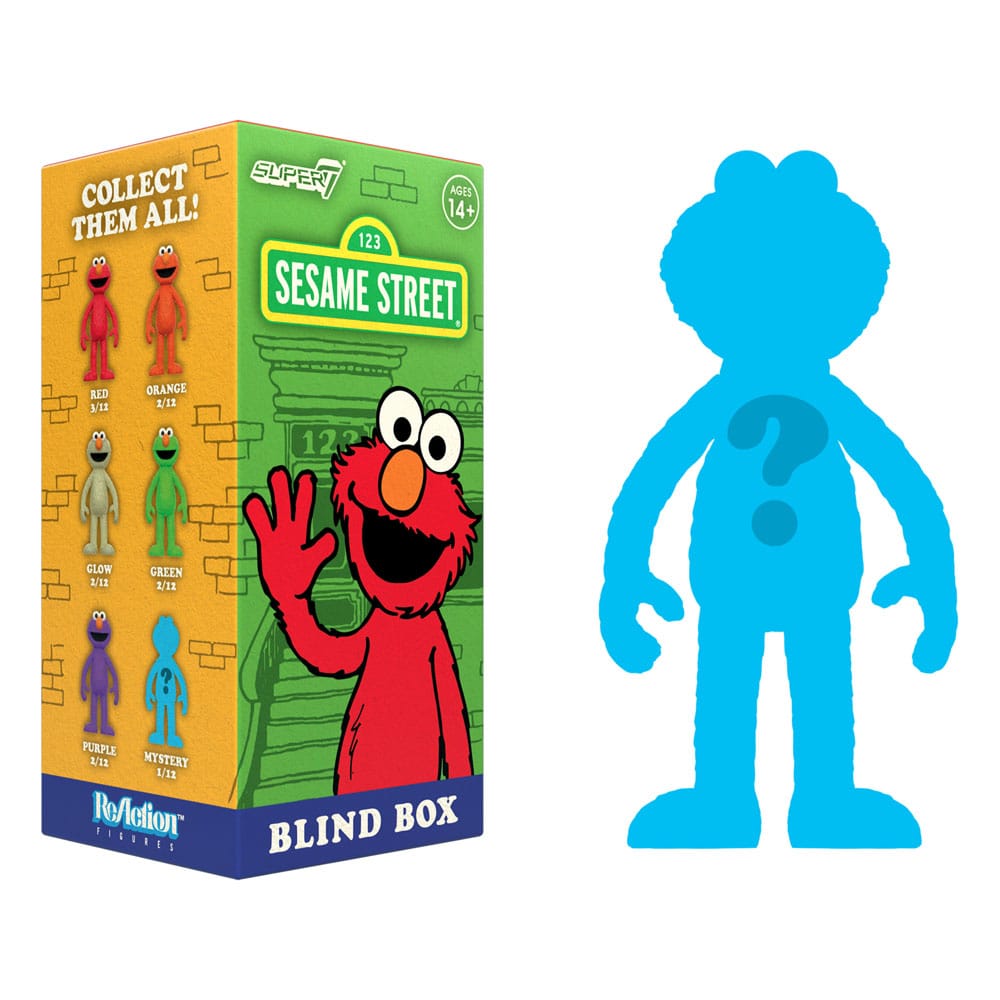 Sesame Street ReAction Action Figures 10 cm Wave 04 Elmo Blind Box Display (12)