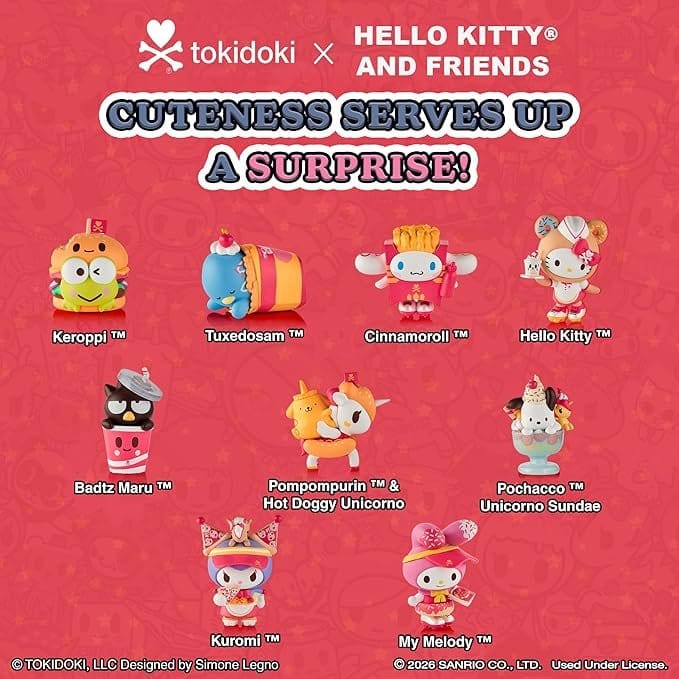 Hello Kitty & Friends Blind Box Figures Assortment Fast Food 7 cm (8)