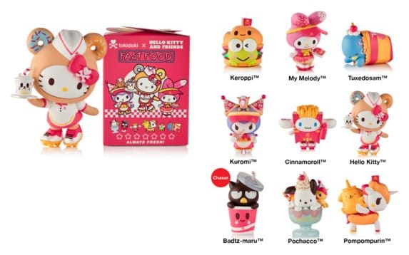 Hello Kitty & Friends Blind Box Figures Assortment Fast Food 7 cm (8)