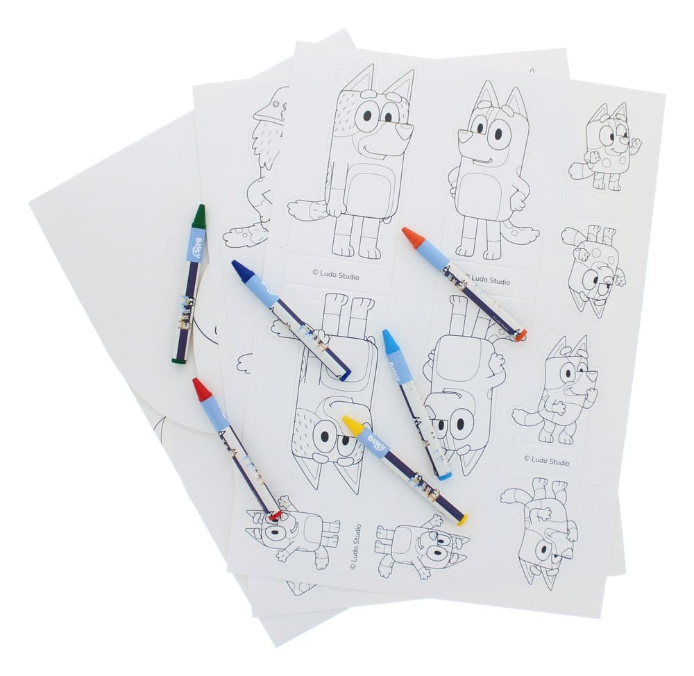 Bluey Colouring and Play World Set