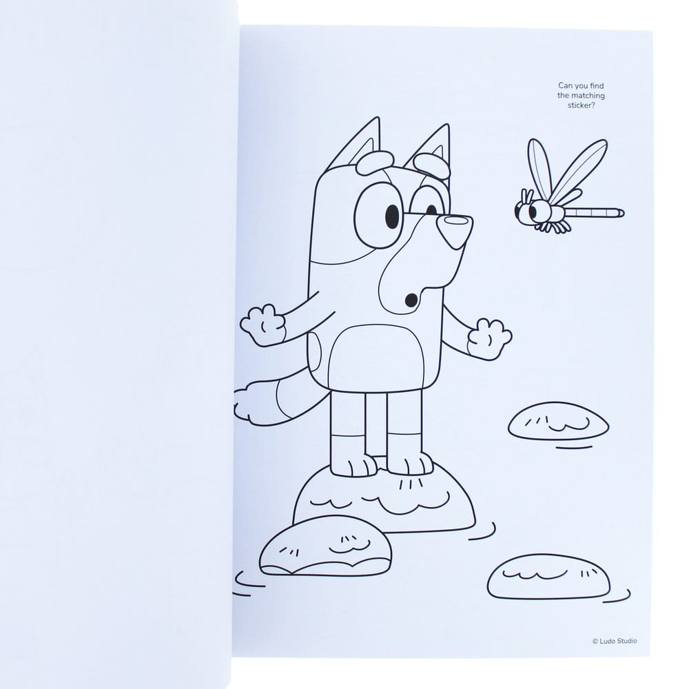 Bluey Colouring Book A4 & Sticker Set