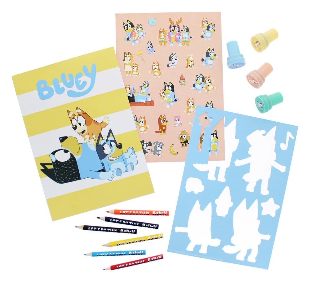 Bluey 14-Piece Creative Colouring Set