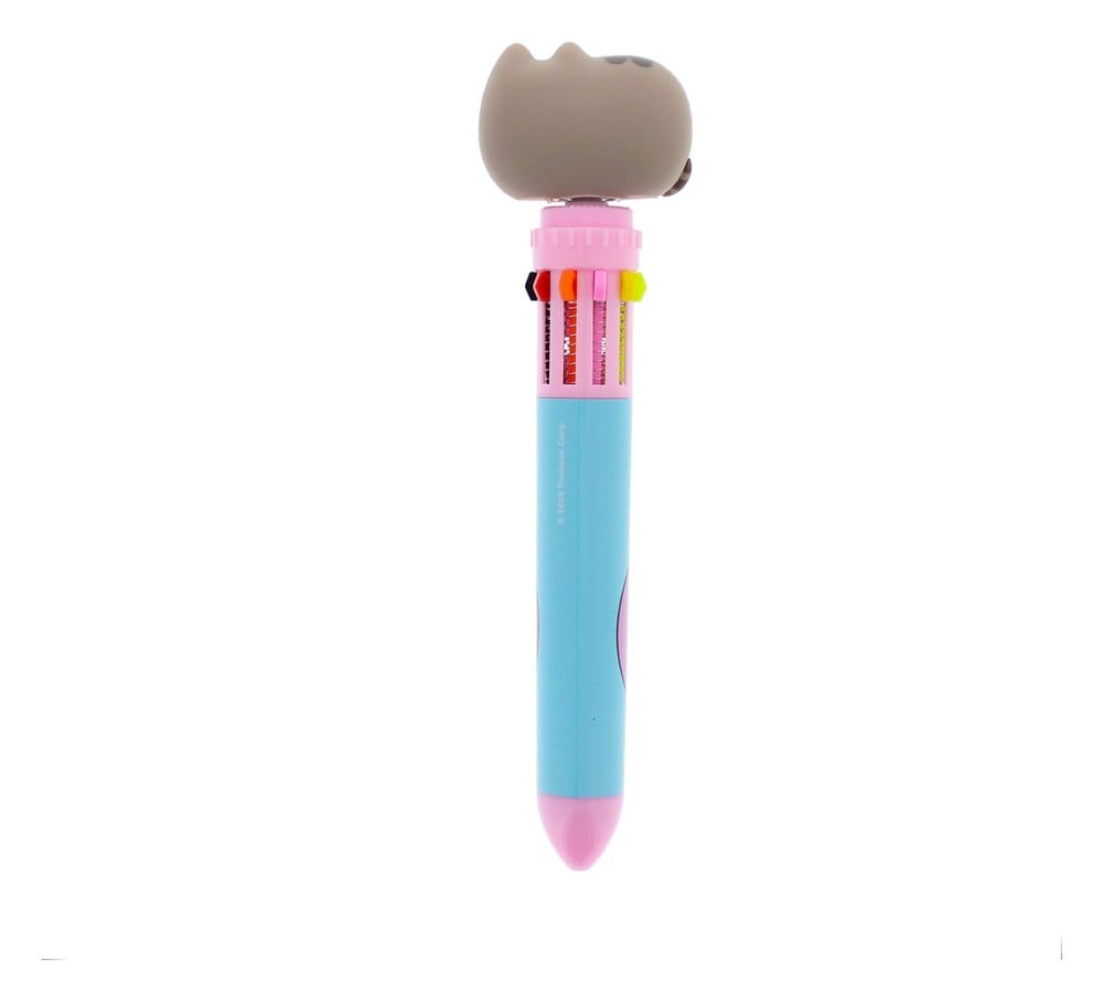 Pusheen Multi Colour Pen Spinny By The Pool Blue