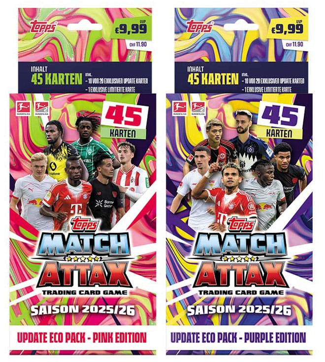 Bundesliga Match Attax Trading Cards 2025/26 Update Eco Pack