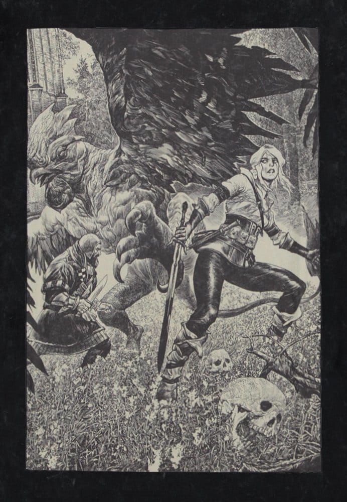The Witcher T-Shirt Ciri and the Basilisk M