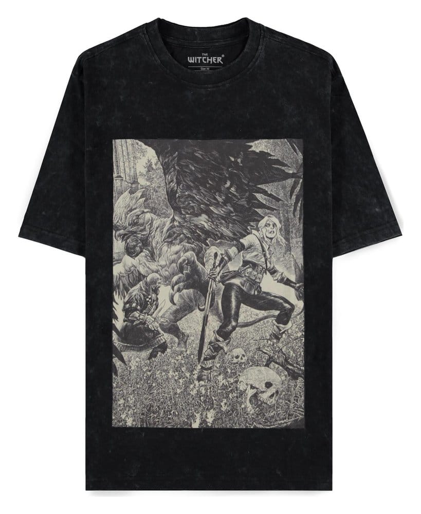 The Witcher T-Shirt Ciri and the Basilisk S
