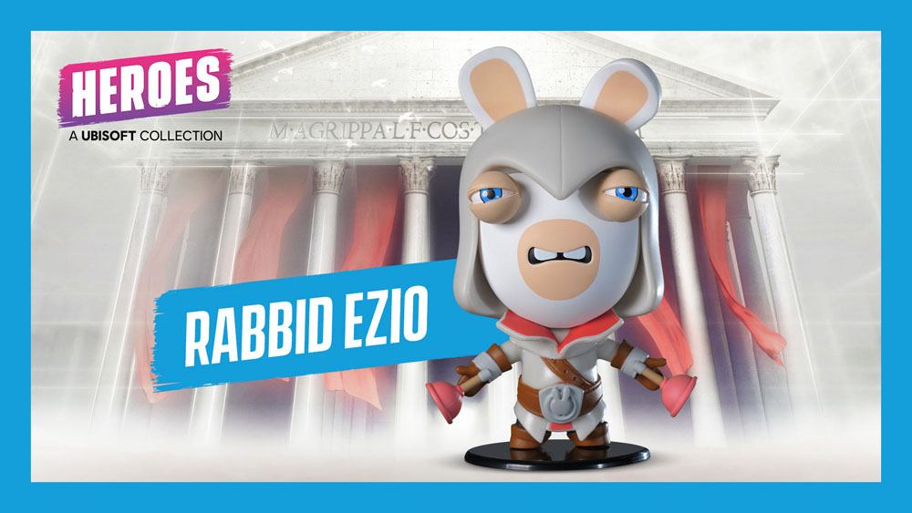 Assassin's Creed / Raving Rabbid Ubisoft Heroes Collection Chibi Figur Rabbid Ezio 10 cm