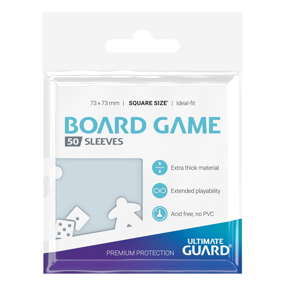 Ultimate Guard Premium Soft Sleeves für Brettspielkarten, quadratisch (50)