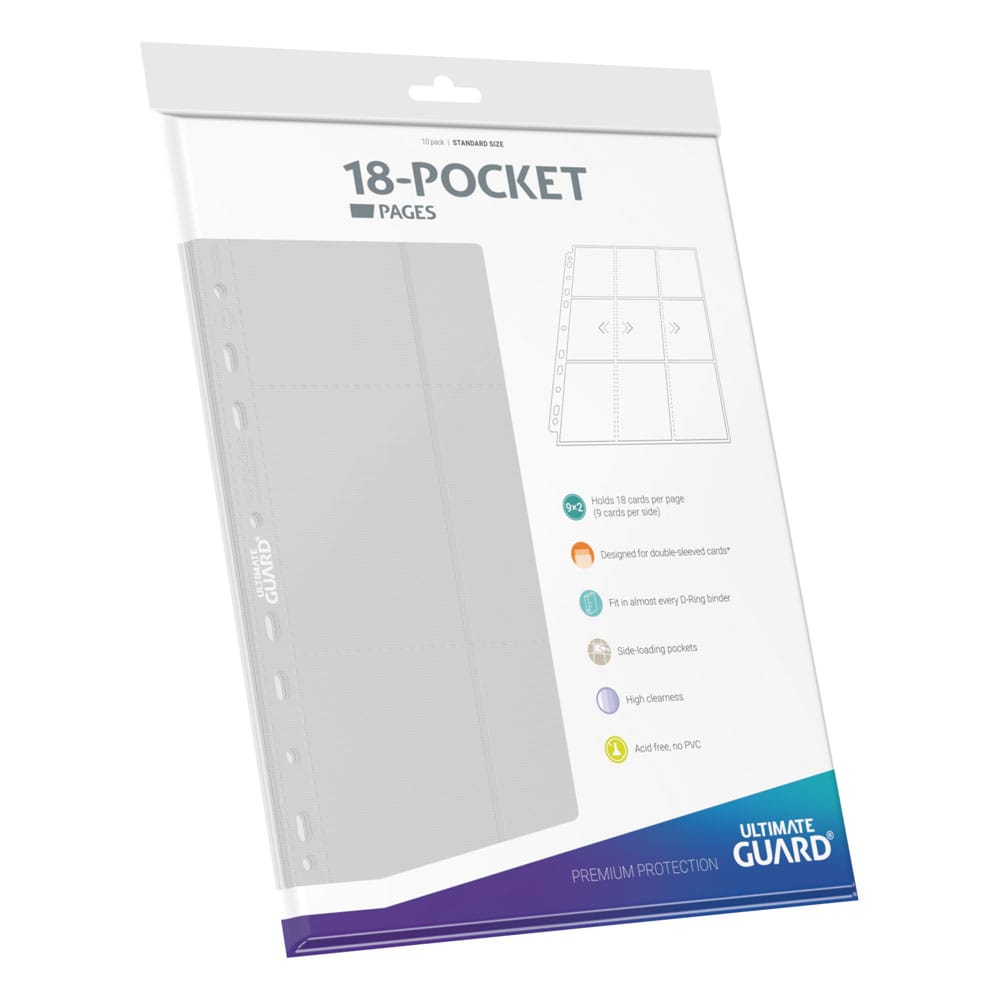 Ultimate Guard 18-Pocket-Seiten, seitlich einladbar, Weiß (10)