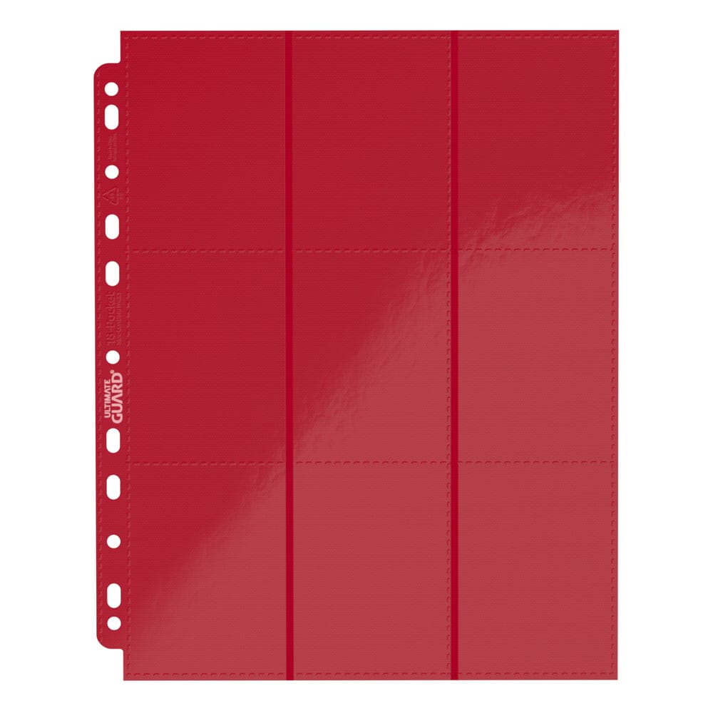 Ultimate Guard 18-Pocket-Seiten, seitlich einladbar, Rot (10)
