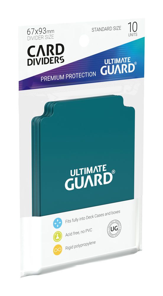Ultimate Guard Kartenteiler, Standardgröße, Petrolblau (10)