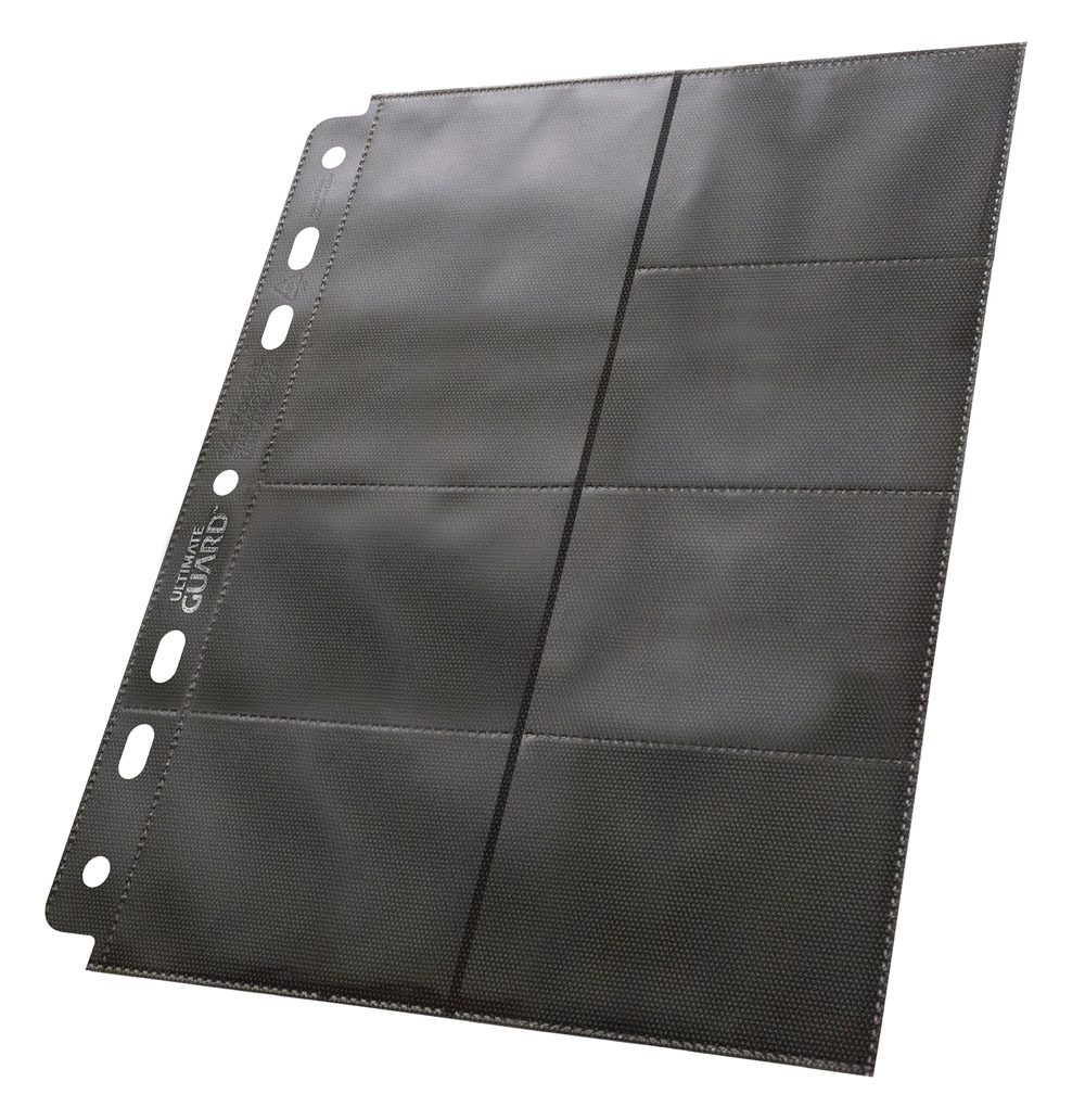 Ultimate Guard 14-Pocket Compact Pages Standardgröße &amp; Mini American Black (10)