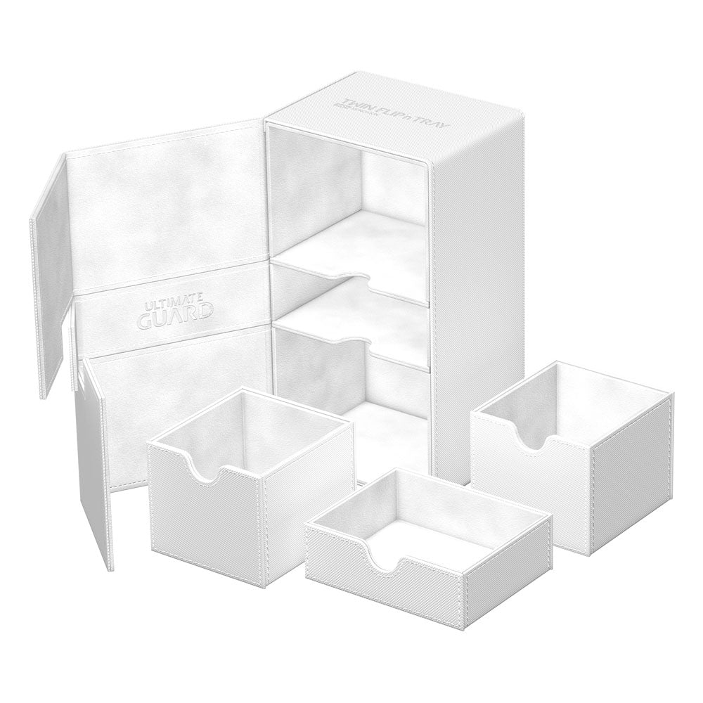 Ultimate Guard Twin Flip`n`Tray 200+ XenoSkin Monocolor Weiß