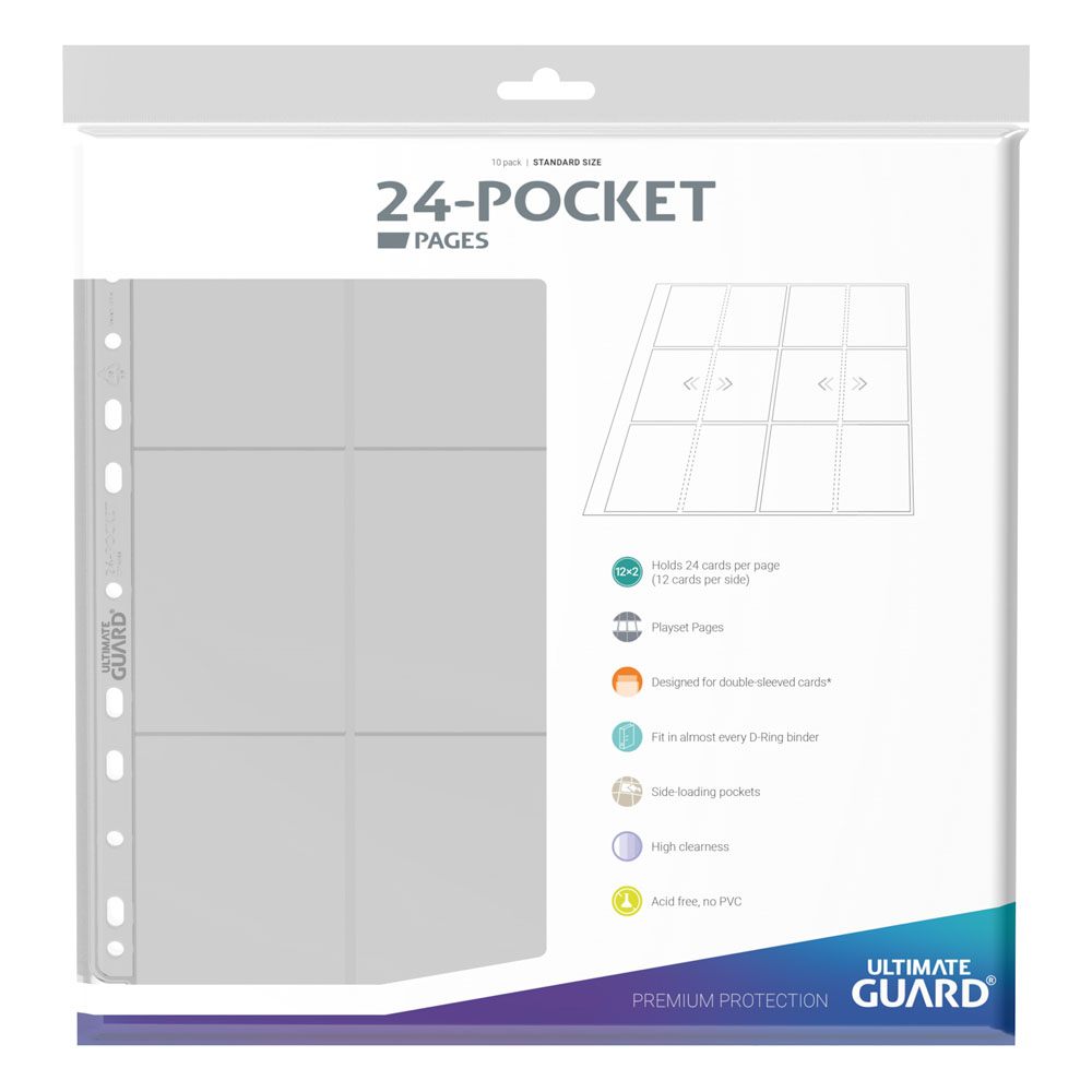 Ultimate Guard 24-Pocket QuadRow Seiten, seitlich einladbar, transparent (10)