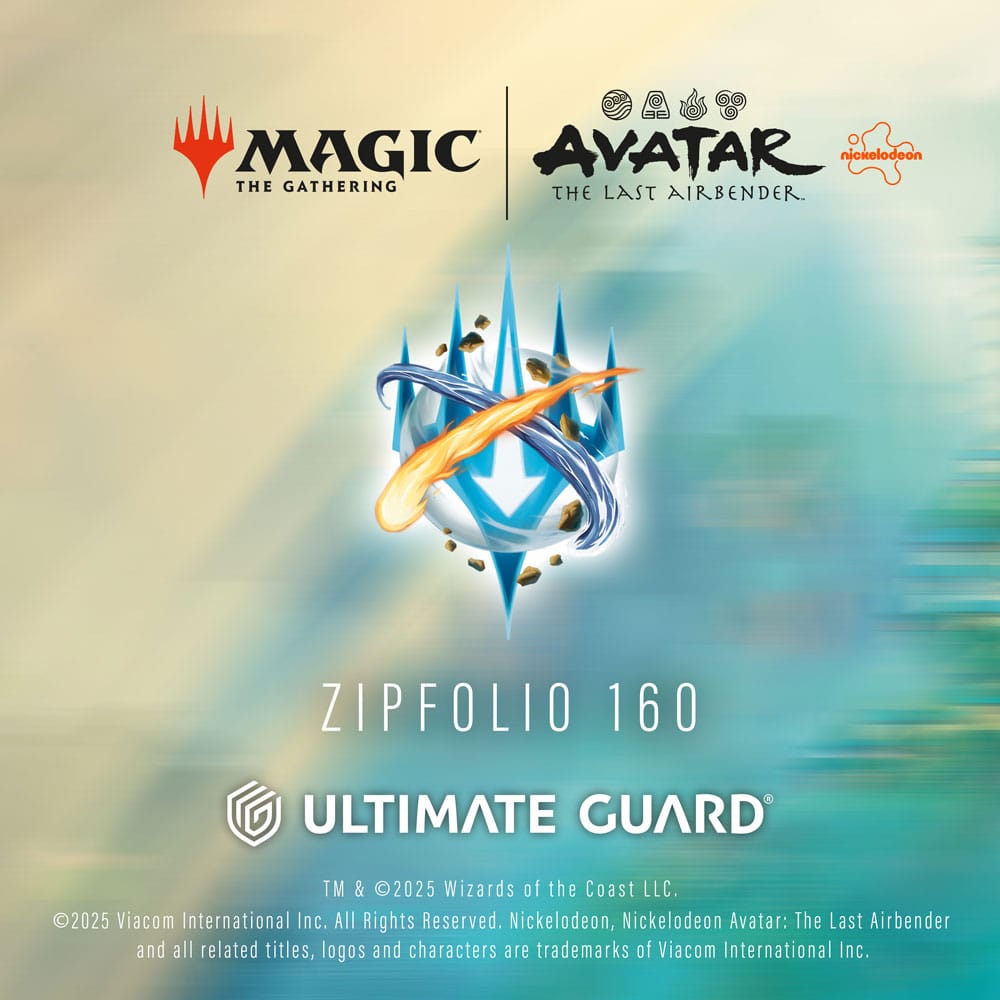 Ultimate Guard Zipfolio 160 Xenoskin Magic: The Gathering "Avatar: The Last Airbender" - Mana Symbol Blue