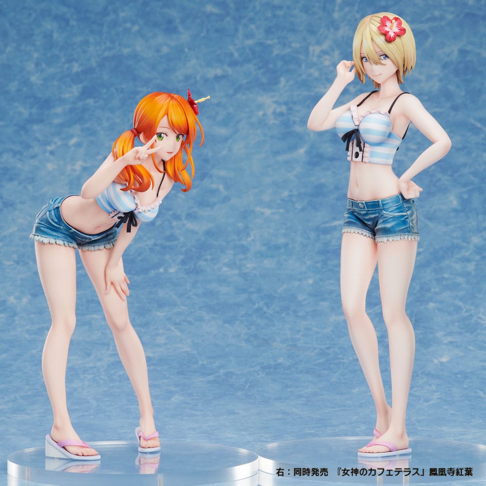 The Café Terrace and Its Goddesses Statue PVC Tsukishima Ryusei 21 cm