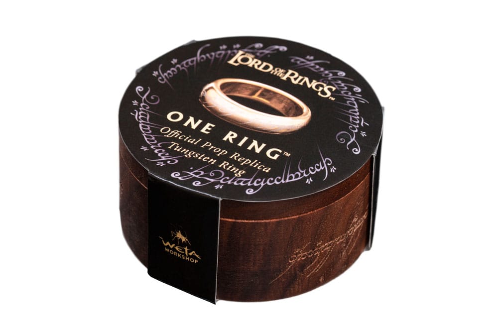 Herr der Ringe Wolframring Der Eine Ring (vergoldet) Größe 11
