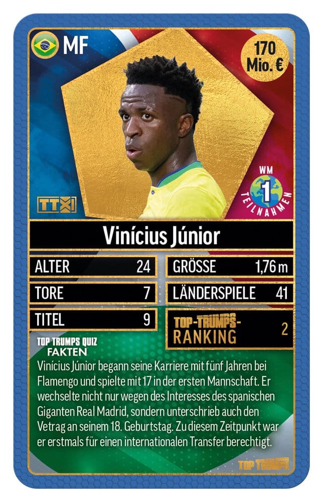 World Football Stars Card Game 200 Pack 2 *German Version*