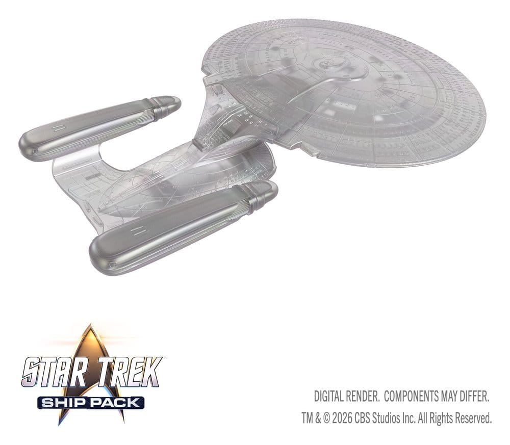 Star Trek Ship Pack Boxed prepainted Miniatures U.S.S. Enterprise - 60th Anniversary Edition 22 cm