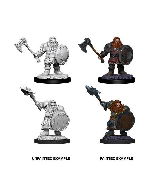 D&D Nolzur's Marvelous Miniatures Unpainted Miniatures Male Dwarf Fighter Case (6)