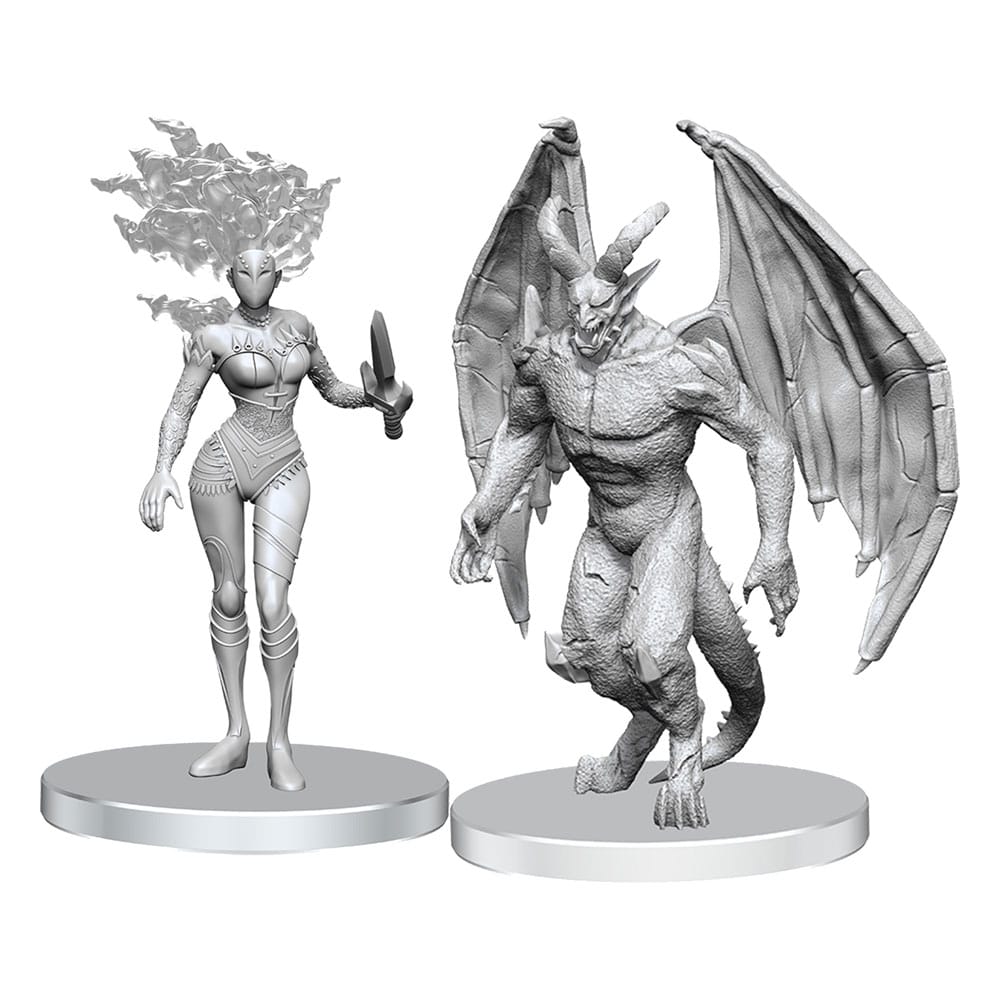Pathfinder Deep Cuts Unpainted Miniatures Gargoyle & Shae