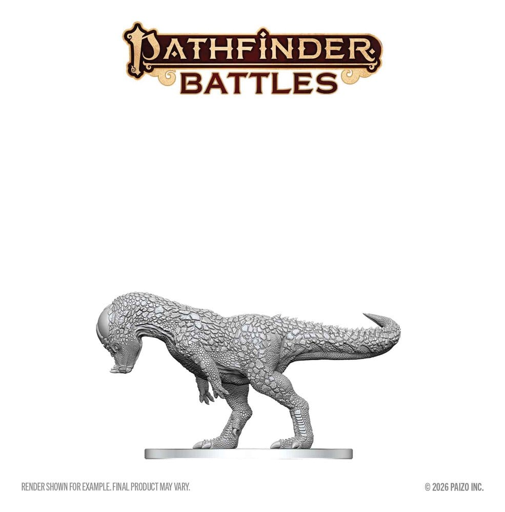 Pathfinder Battles Deep Cuts Unpainted Miniature Pachycephalosaurus 13 cm