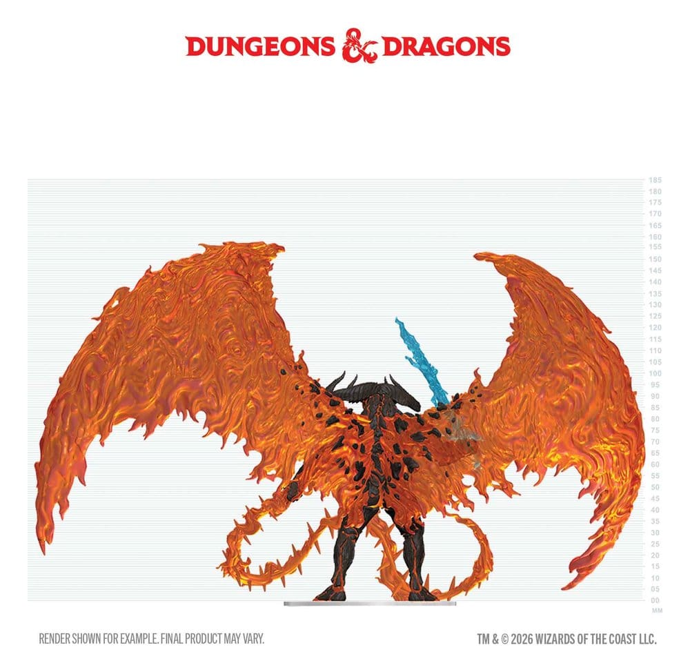 D&D Icons of the Realms Boxed prepainted Miniatures Balor 20 cm