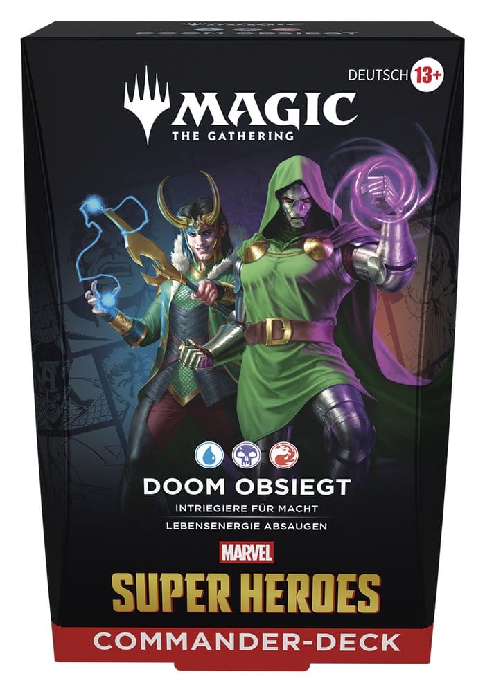 Magic the Gathering Marvel Super Heroes Commander Decks Case (4) german