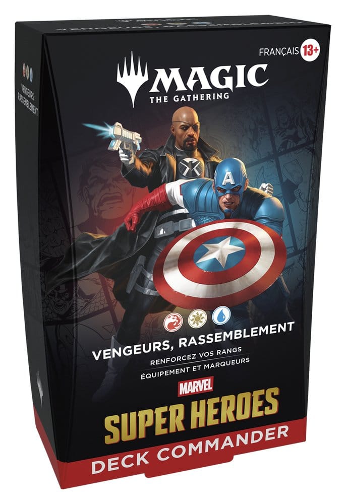 Magic the Gathering Marvel Super Heroes Commander Decks Case (4) French
