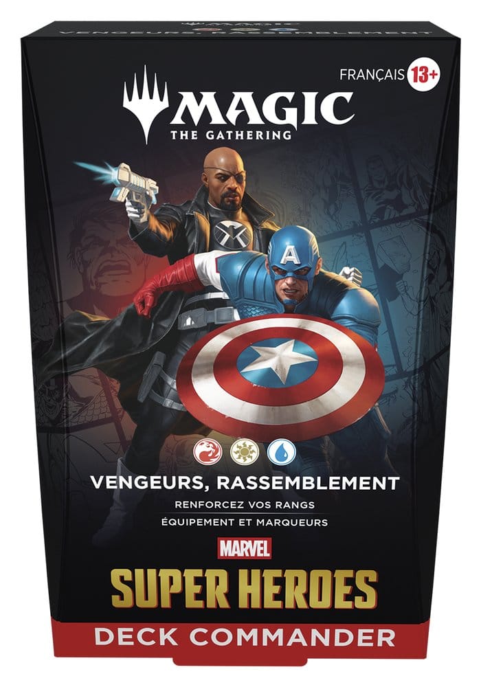 Magic the Gathering Marvel Super Heroes Commander Decks Case (4) French