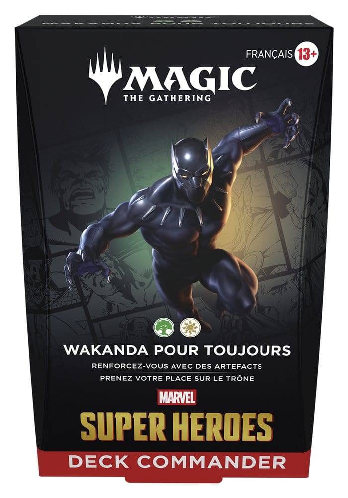 Magic the Gathering Marvel Super Heroes Commander Decks Case (4) French