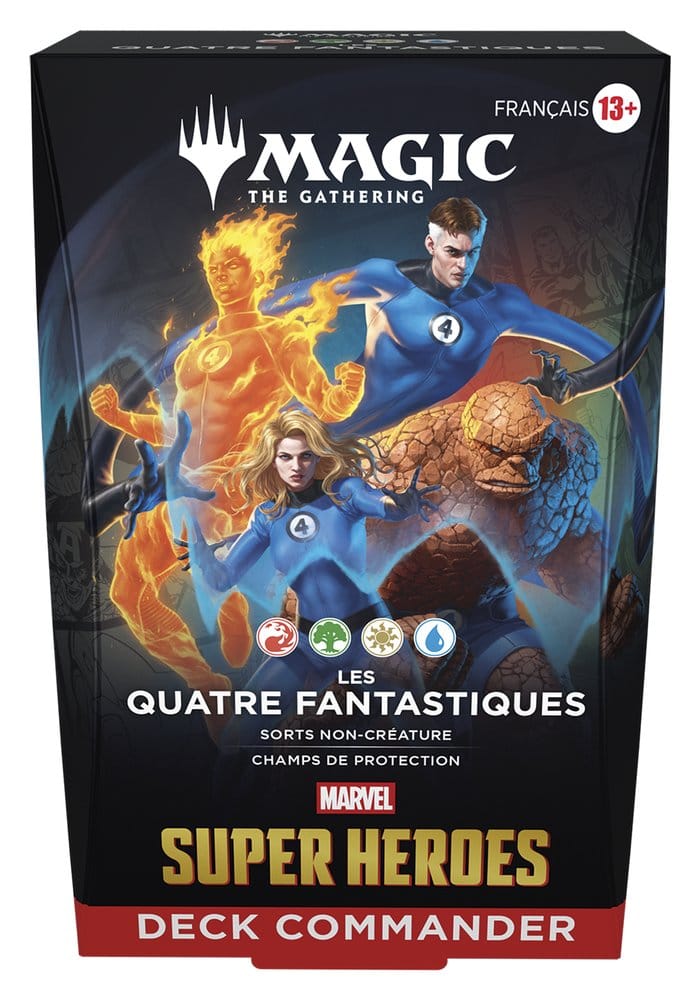Magic the Gathering Marvel Super Heroes Commander Decks Case (4) French