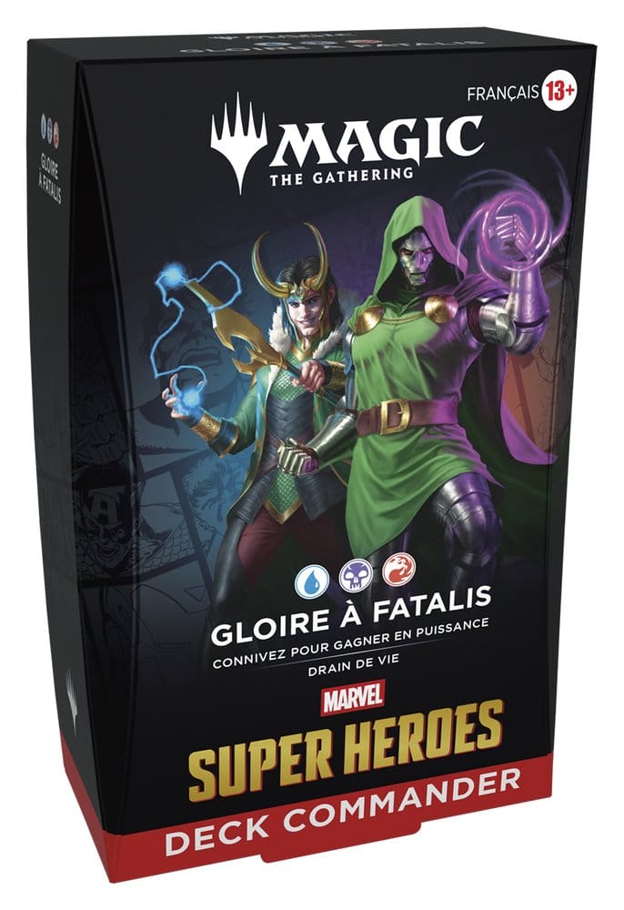 Magic the Gathering Marvel Super Heroes Commander Decks Case (4) French