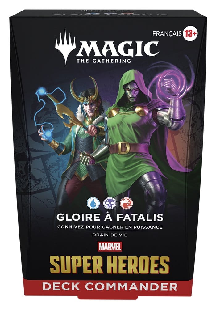 Magic the Gathering Marvel Super Heroes Commander Decks Case (4) French