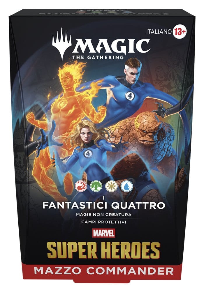 Magic the Gathering Marvel Super Heroes Commander Decks Case (4) Italian