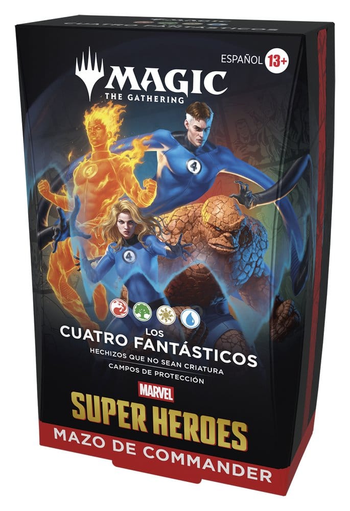 Magic the Gathering Marvel Super Heroes Commander Decks Case (4) Spanish